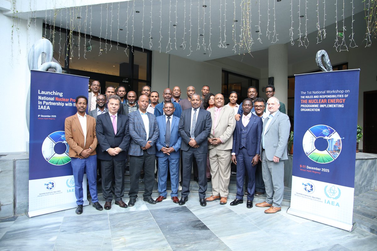 ENEC_ethiopia's tweet photo. We extend our gratitude to all partners and experts for their dedication and collaboration in strengthening Ethiopia’s nuclear power programme.
#ENEC #IAEA #NuclearEnergy #NuclearInfrastructure #INIR #Ethiopia https://t.co/60rOWOf9oA