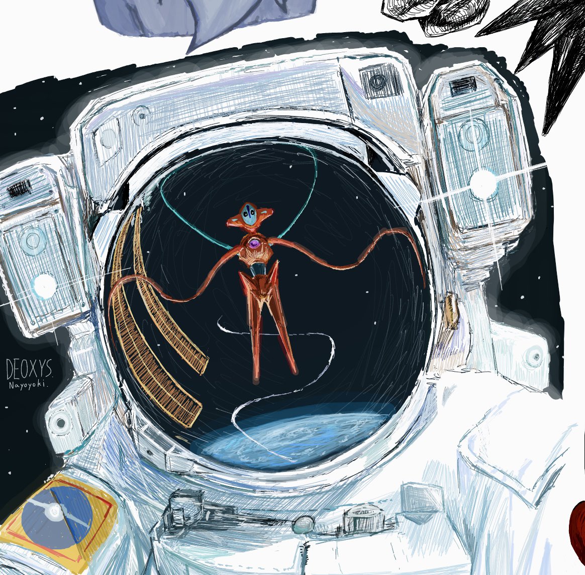 #今年も残りわずかなので今年一番伸びた絵を貼る

見られた数で言うとデオキシスの絵チャ