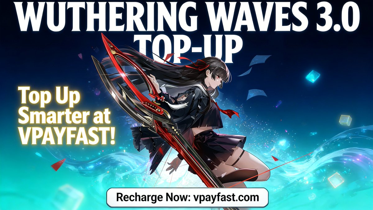vpayfast_'s tweet photo. WuWa 3.0 drops soon! New vibes, new characters. Need instant recharge? vpayfast got you.
#wutheringwaves #wuwa #wuwacreator #fyp #recharge #vpayfast #videogames https://t.co/2ImS115xTX