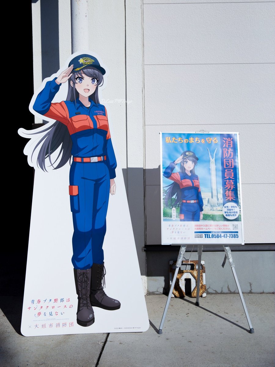 青ブタ 大垣 桜島麻衣づくし 5点セット 大垣市消防団コラボ 新幹線乗車特典 大垣市消防団 麻衣さん。 #青ブタ #桜島麻衣 #青春ブタ野郎は大垣の街