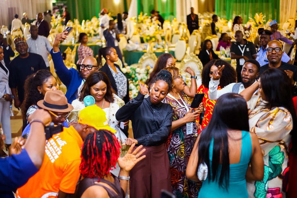 NDISummit's tweet photo. It was time to dance! The atmosphere came alive as guests took to the floor, celebrating the close of an inspiring summit with joy, rhythm, and unforgettable moments.
#NDIS2025 #NIDCOM #NigeriaDiaspora https://t.co/mJ0tQxyJb0