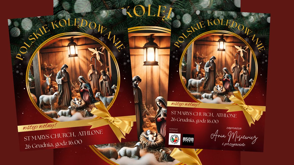 MidlandsPolCom's tweet photo. Polish Traditional Carol Service in Athlone on 26th December in St Mary's Church. https://t.co/rvKGelEhSo