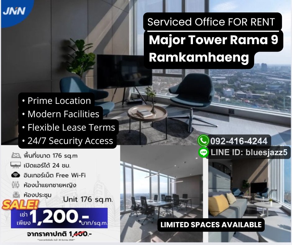 WealthyTricks's tweet photo. Serviced Office For RENT Ready to Move Near Airport Link Ramkhamhaeng Foodland The Mall Ramkhamhaeng 2

🏬 Major Tower Rama 9 Ramkhamhaeng
✅ Area 40sqm, 95sqm, 176sqm
✅ Special Offer 1,200THB/sqm (End 30-12-2025)
✅ Deposit 3 mo, Advance 1 mo

Best Deal For Your Business, TODAY https://t.co/zXWpaNAxqE