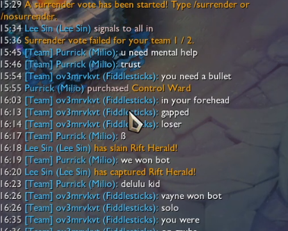 SebastianS47709's tweet photo. @drewlevin yo drew are we allowing this? 
he just said "you need a bulled in your forhead.
Game ID: 7639575474
opgg : ov3mrvkvt#ov3 - Summoner Stats - League of Legends https://t.co/zyGHQgzx6D