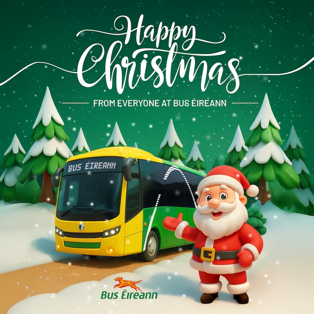 Buseireann's tweet photo. Let Bus Éireann connect you to Christmas and the people you love.
To plan your Christmas connections, see https://t.co/st6b38sDvK
Proudly part of the Transport for Ireland Network.
#Christmas #ConnectingComunities https://t.co/EGPDxdPaj1