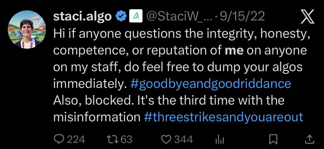 All this build up for Project King Safety and 2 weeks before the deadline you set yourselves, we dont get Project King Safety. Feels like the delayed roadmap.

You blow through 9 Billion $ALGO over 6 years and produced almost nothing to sustain the chain financially and after