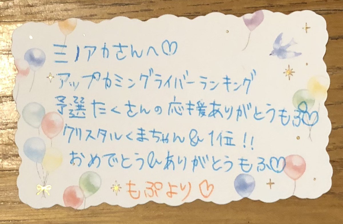 juuアカウント⭐︎ riyuna_0707 今日無事にプレゼント🎁が届きました。 とっても可愛い