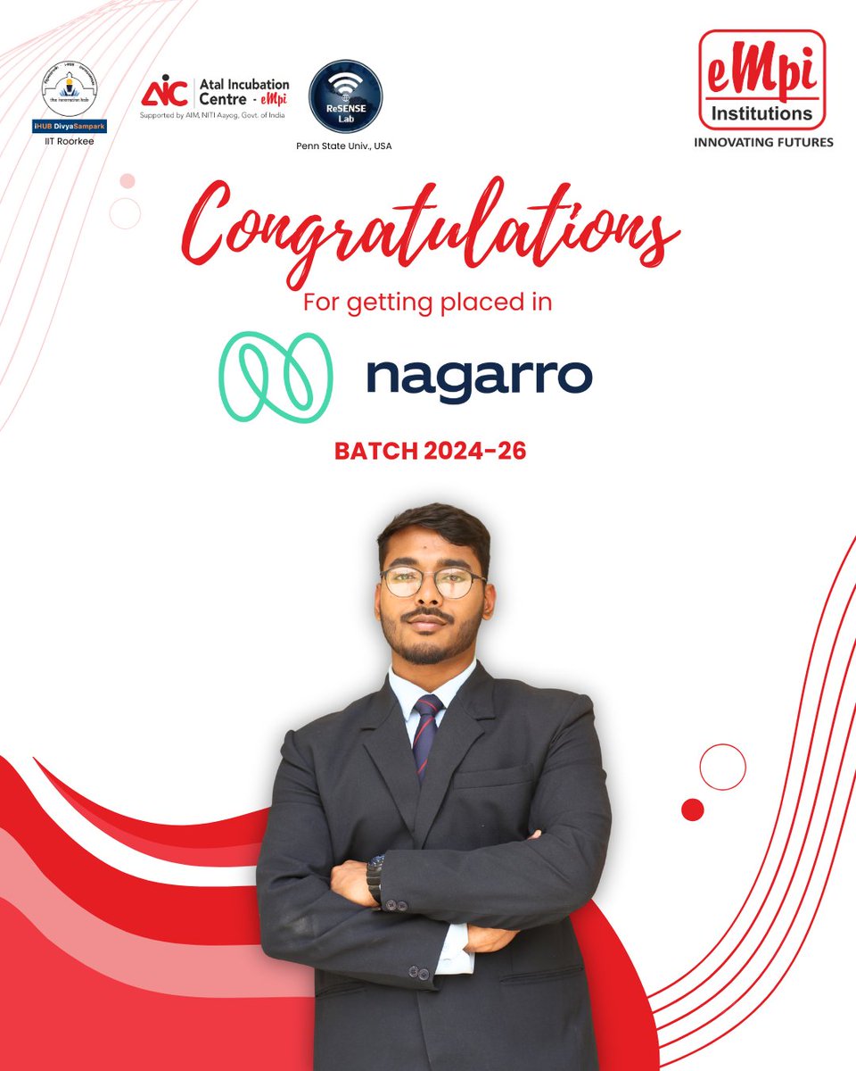 A proud milestone for EMPI!
Heartiest congratulations to our Batch 2024–26 students for securing placements. 
Here’s to stepping into the corporate world with confidence and creating your own success stories!
#EMPIBusinessSchool #PGDM #StudentSuccess #CareerSuccess #ProudMoment
