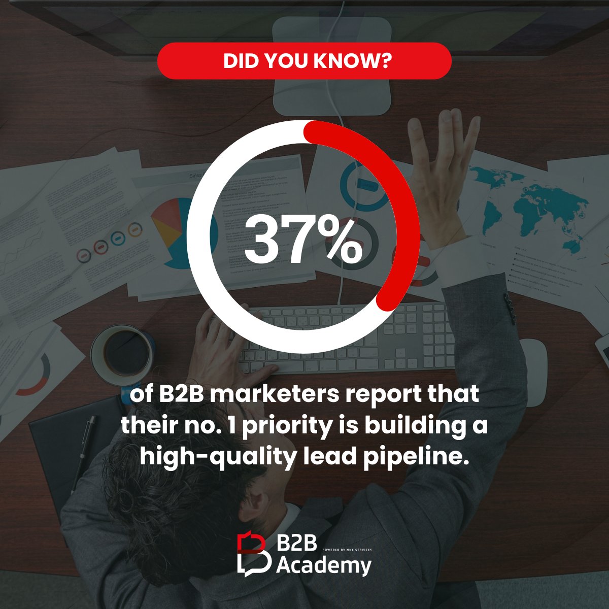 Are you one of the marketers prioritizing a high-quality lead pipeline?

Only 37% are. The rest might be chasing volume and risking filling their pipeline with noise, not opportunity.

#B2Bpipeline #B2Bmarketing #leadgeneration