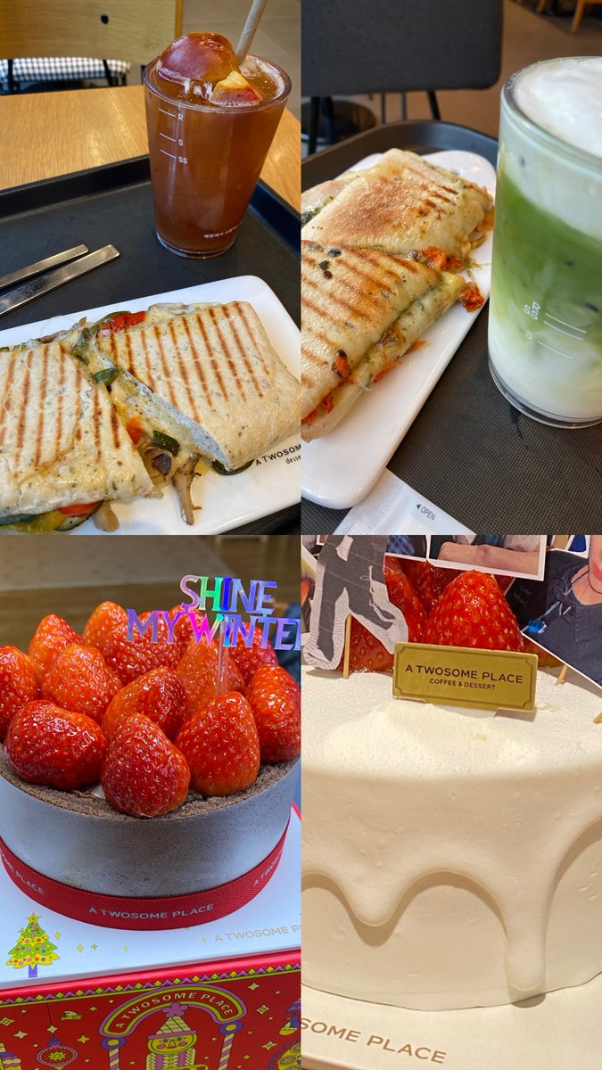 항상 투썸 아랑하고… 자주 이용하고.. 혼밥도함!! 😋 앤팀 연말무대 너무너무 귀해서(..💕) 꼭 보러가고 싶어요!!!!! 
가요대전 댱이가 가야겟지… 🍓
⭐️“가요대전 보고”⭐️집에서 스초생 먹어야겟지…🍓🍫