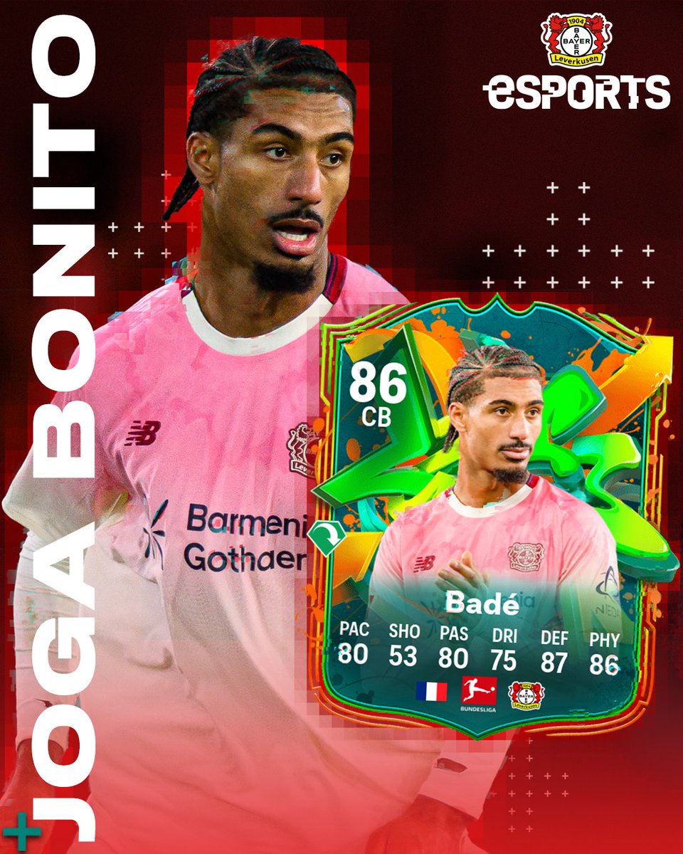 b04esports's tweet photo. Congratulations Loic Badé for receiving your first special card in #fc26 ⚫️🔴

His stats are definitely looking more realistic now👀🤝

#bade #jogabonito #fc26 #eafc #fypage #b04esports https://t.co/9aMhH1b1fS