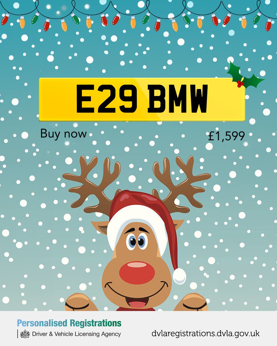 The perfect gift for a BMW fan! 😃

Make it personal this Christmas with a personalised registration 🎁

Available to buy now on the link below:
🌟 ow.ly/vSkC50XyA4V
#MyDVLAReg #MakeItPersonal #DVLARegistrations