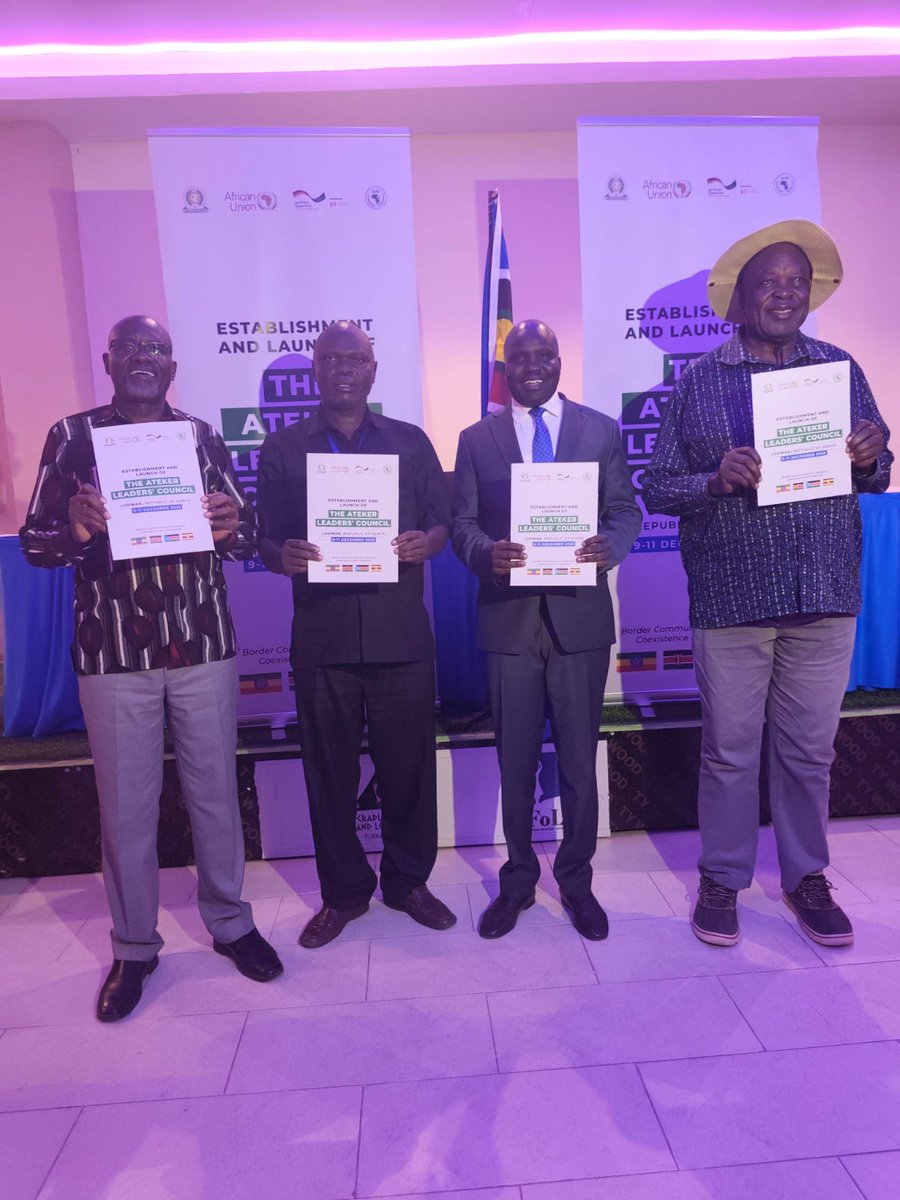 IGAD_CEWARN's tweet photo. 🧵

On 11 December 2025, leaders and Ateker elders from #Kenya, #Uganda and  #SouthSudan formally established the Ateker Leaders’ Council in Lodwar town, Kenya. 

#Ethiopia, an integral part of the process, is expected to join the Council in subsequent meetings.

@IGADsecretariat https://t.co/HinCcf9r1E