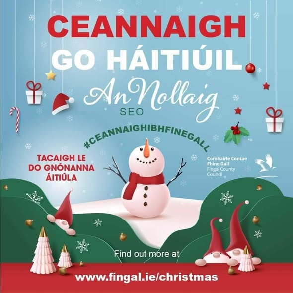 Going shopping this weekend? 🛍🎄Remember to shop local and support your local businesses, and your local community this Christmas. #ShopFingal #ShopLocalInniu agus gach lá tacaigh le do gnónanna áitiúla agus do phobal áitiúil. Ceannaigh go háitiúil. Ceannaigh i bhFine Gall