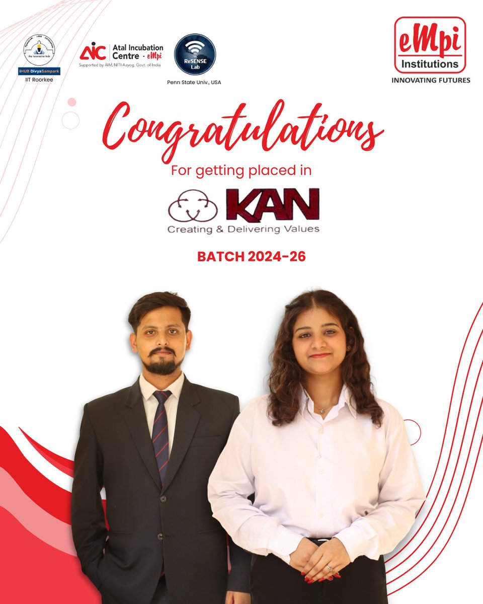 A proud milestone for EMPI!
Heartiest congratulations to our Batch 2024–26 students for securing placements. 
Here’s to stepping into the corporate world with confidence and creating your own success stories!
#EMPIBusinessSchool #PGDM #StudentSuccess #CareerSuccess #ProudMoment