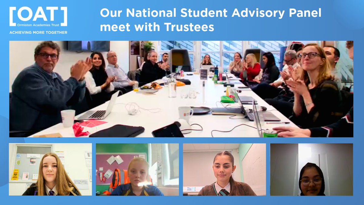 OrmistonAcads's tweet photo. This week our National Student Advisory Panel met with Trustees. They reviewed the evidence from across our schools on what motivates students to attend regularly, highlighting the vital role that warm, caring relationships between staff and students play in this. They also emphasised the importance of genuine representation, ensuring that they speak not only for themselves but for every student across the trust. 

At Ormiston, we value what our pupils think about their school experience. We know that when young people feel heard and engaged, their learning becomes more meaningful and effective.