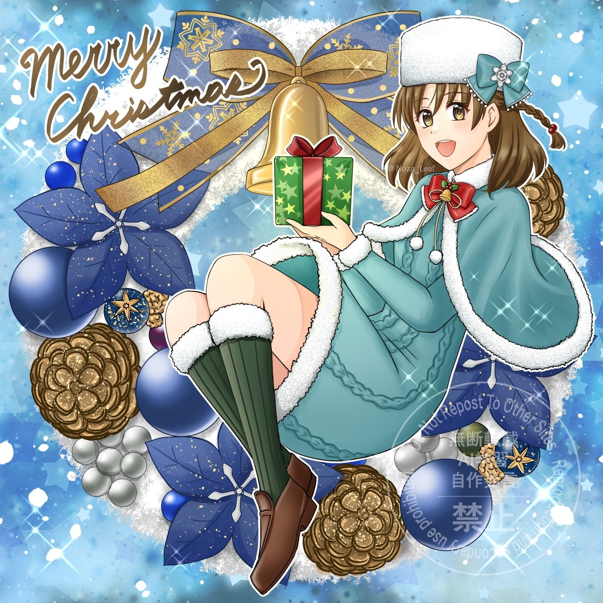 Noza_Leaf's tweet photo. ✨️🎄🎁メリークリスマス🔔🎀✨️
#クリスマスイラスト
#エメリフDrawing https://t.co/tLBE1Ey3lh