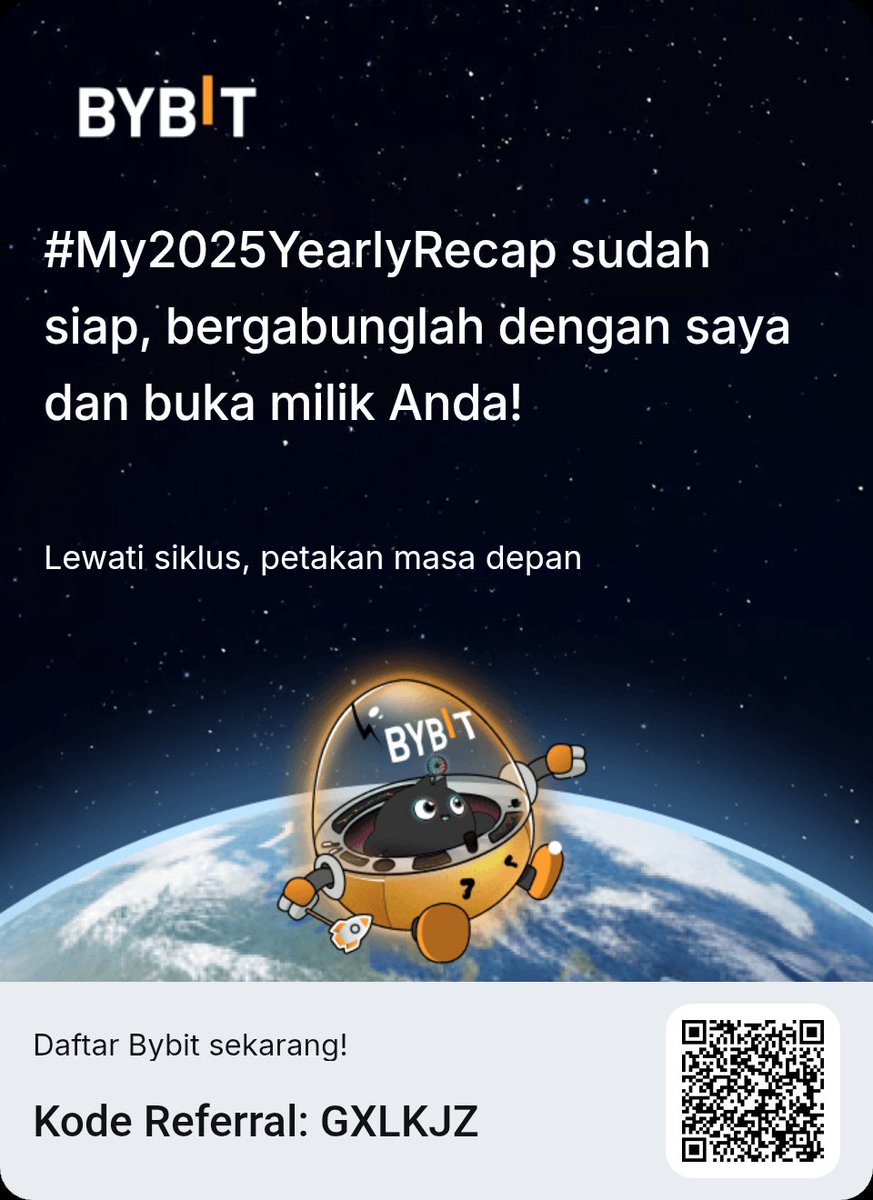 Buka rekap 2025 Anda dan petakan masa depan bersama saya!  Pengguna baru juga bisa memenangkan hadiah 6.135 USDT.
#My2025YearlyRecap #BybitRecap #Bybit2025 #CryptoRecap2025 #BybitRecap2025
 bybit.global/id-ID/recap-20…