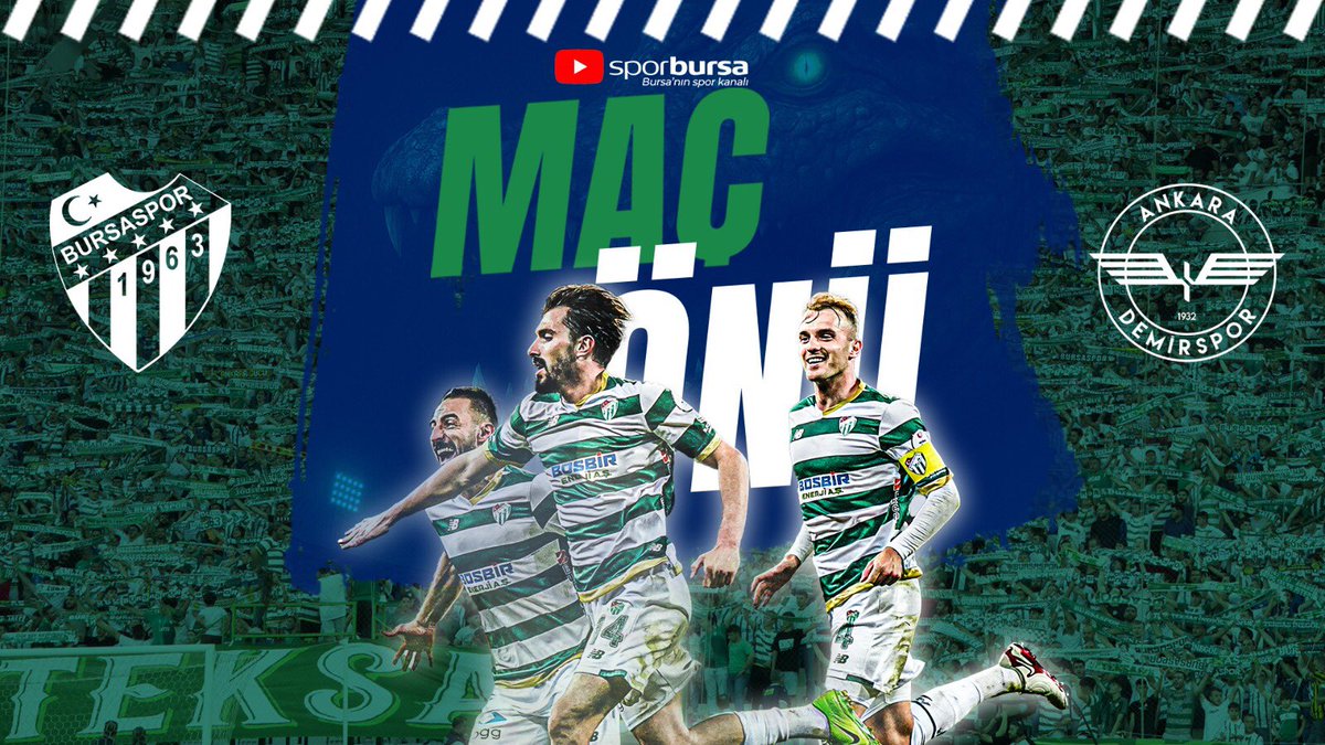 #Bursaspor’un bugün sahasında Ankara Demirspor’la oynayacağı MAÇ ÖNCESİ saat 15.55’te <a href="/serkanyetis/">Serkan Yetişmişoğlu</a> ile <a href="/CemalEkentok/">ahmet cemal ekentok</a> ve teknik direktör Nevzat Dinçbudak <a href="/dincbudak/">Nevzat Dinçbudak</a> kadroları ve son gelişmeleri Timsah Arena’dan yorumlayacak.
🎥 <a href="/ercanataL/">ercan ataL</a>
youtube.com/live/I_qOnzf2T…