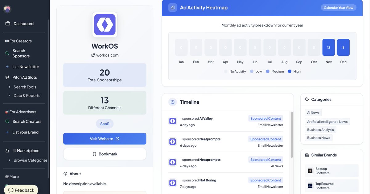 Tentando aprimorar algumas partes do Sponsorgap - acabamos de implementar as últimas alterações nos perfis de patrocinad