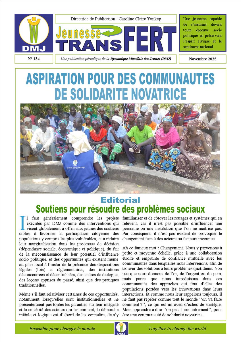 DMJ - Dynamique Mondiale des Jeunes tweet media