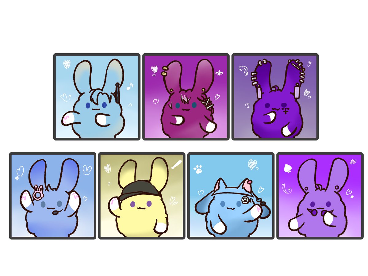 BOYSうさコンプリート！🐰 #STPRBOYS #めおいらすと #灰が凜として #貝