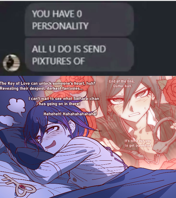 KokichiIsStupid's tweet photo. this is what happens when you give a huge saiouma fan a sprinkle of saiouma art #OUMAGOON https://t.co/uLla17CKUD