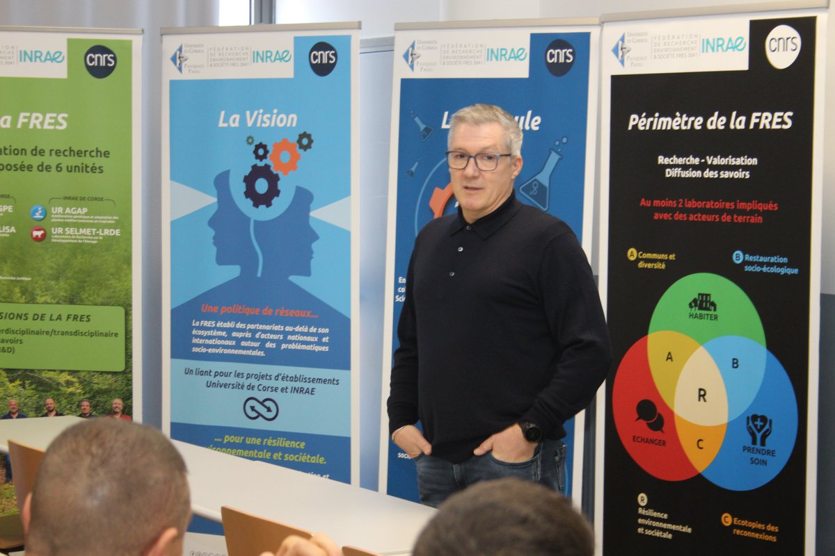 univFRES's tweet image. #recherche Ouverture #séminaire par DM. Santini directeur @univfres dans le cadre du #projet CP2DIMG porté par le Pr JL. Rossi @UnivCorse qui présente également la journée consacrée à la prise de décision en contexte opérationnel @CNRS_dr12 @umrlisa @SIS_2A @sis_2b @Lab_SPE