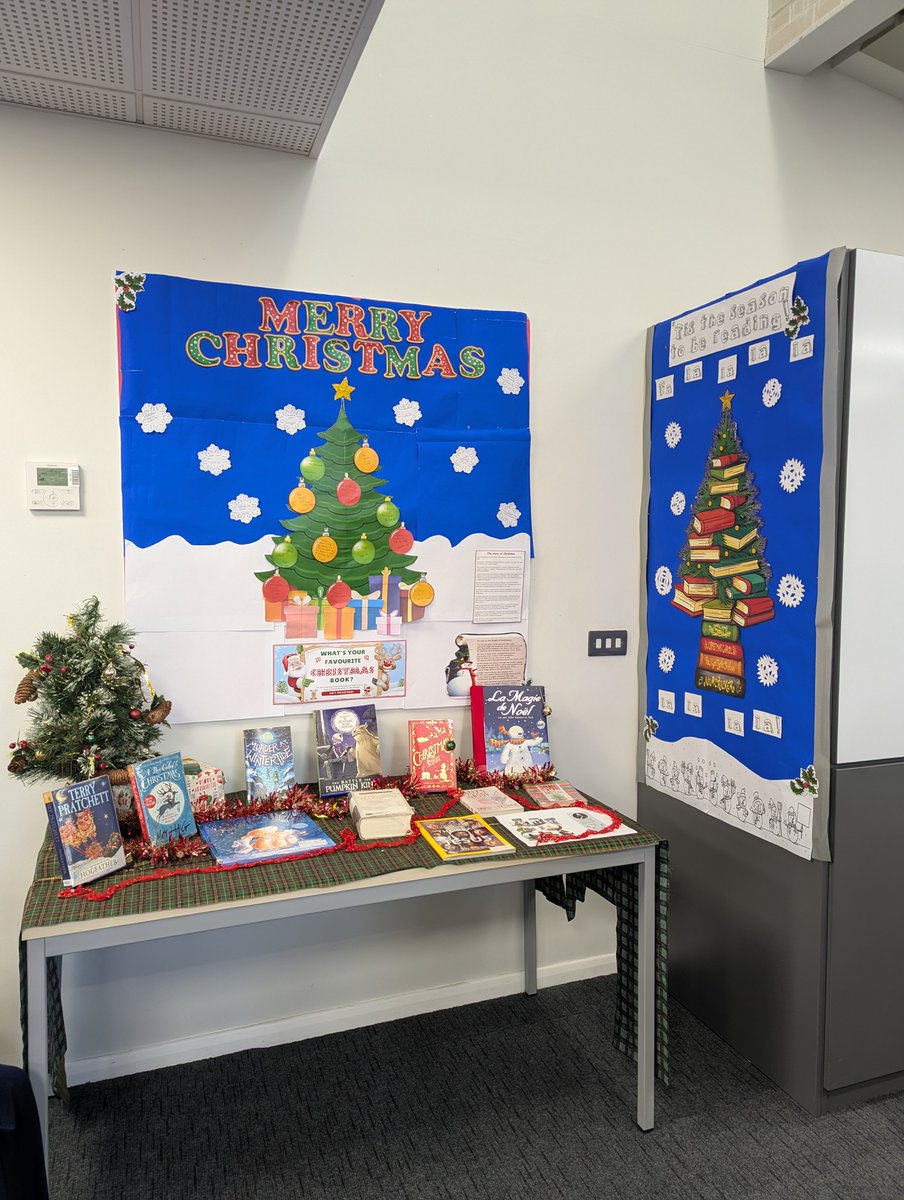 hub_sb's tweet photo. We're getting closer to the end of term. Grab a blanket, snuggle up and let your imagination flow as you release the magic of books. 
Wishing the whole of our school community A very Happy Christmas and a Peacful and Safe New Year. #Christmas2025 https://t.co/Luwt332OO6