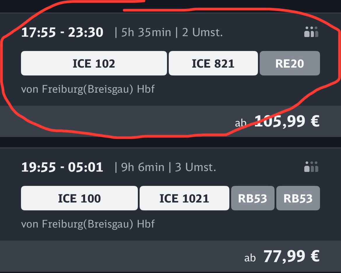 meint ihr man könnte den zug am sonntag schaffen?