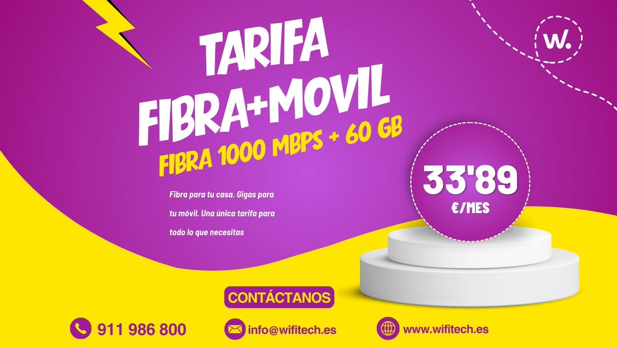 Wifitech__'s tweet photo. Un pack pensado para simplificar tu vida y mejorar tu conexión en casa y fuera.✨

📞 Llámanos al 911 986 800
💬 Escríbenos por WhatsApp al 622 178 855
📧 Escríbenos al correo al info@wifitech.es
🌐 Visite nuestra web al https://t.co/m2vr1IendI https://t.co/PfK5sRgQfF