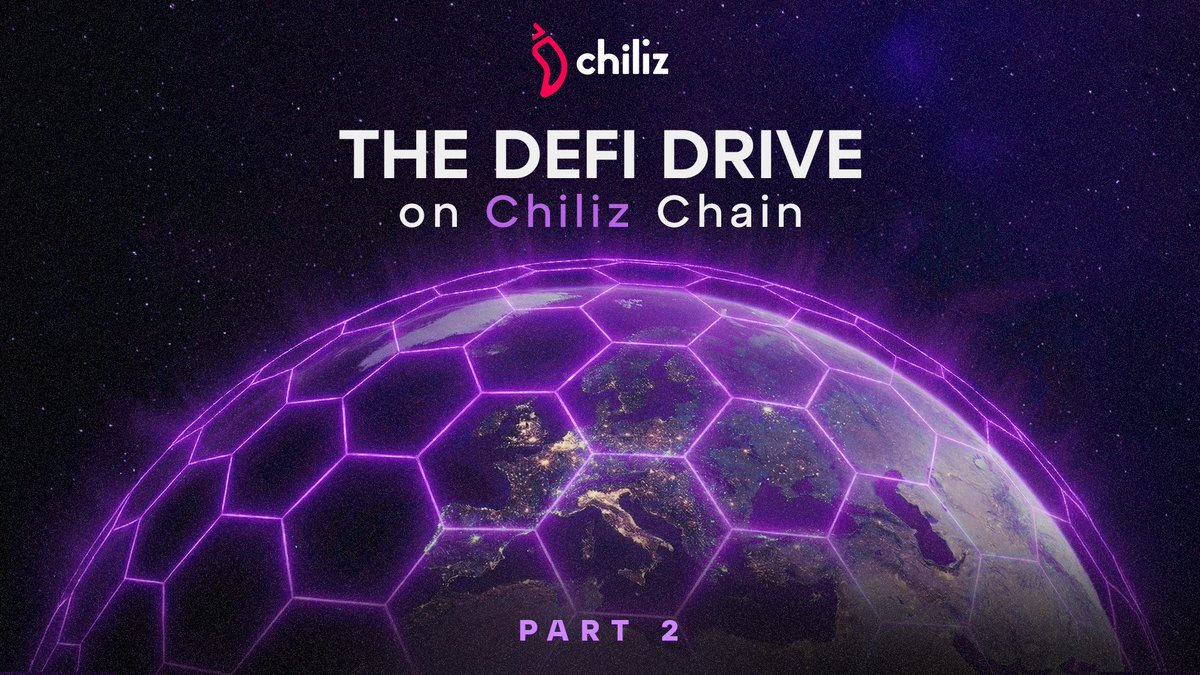 𝐓𝐡𝐞 𝐃𝐞𝐅𝐢 𝐃𝐫𝐢𝐯𝐞 𝐨𝐧 𝐂𝐡𝐢𝐥𝐢𝐳 𝐂𝐡𝐚𝐢𝐧. 𝐏𝐚𝐫𝐭 𝐓𝐰𝐨.  From tokenized collateral, and capital-efficient liquid staking (stCHZ), to  low-latency prediction markets. This is the on-chain foundation for  event-driven market liquidity ...