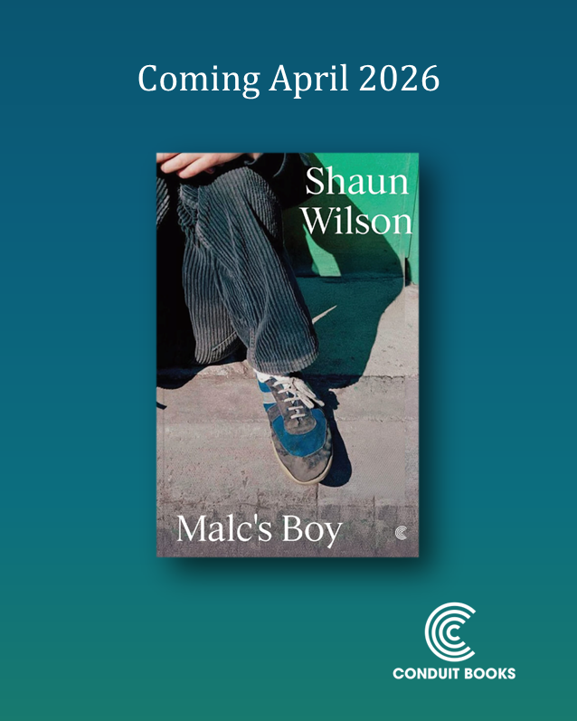 judecook_'s tweet photo. Thrilled to reveal the cover of Conduit Books' first title, MALC'S BOY by Shaun Wilson, designed by Michal Kuzmierkiewicz, with an image by legendary photographer of working-class life, Tom Wood. Publishing April 2026. Available for preorder here: https://t.co/EzH6x4xJRk https://t.co/8UqhaKSM5S