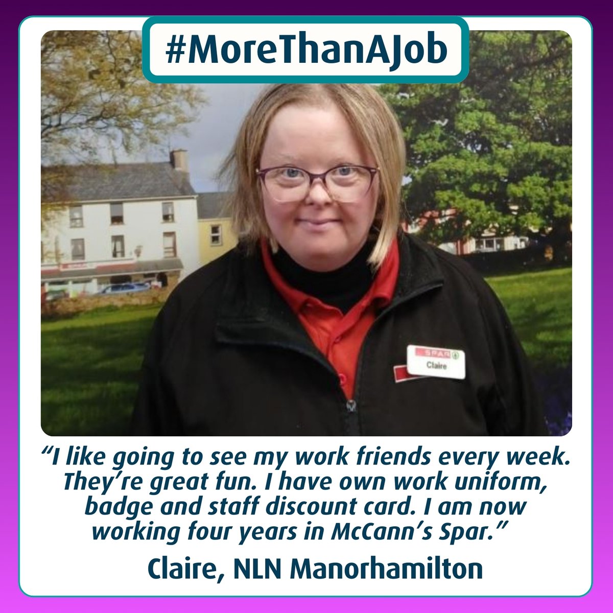 NLNIreland's tweet photo. NLN students are supported to gain employment as part of their educational journey.
The more businesses that open their doors, the more society thrives.
Check out the #MoreThanAJob campaign: https://t.co/TKt5fBjOFq
#InclusiveWorkplace #ThinkPossible #DisabilityInclusion #IDPWD https://t.co/NisZinIq44