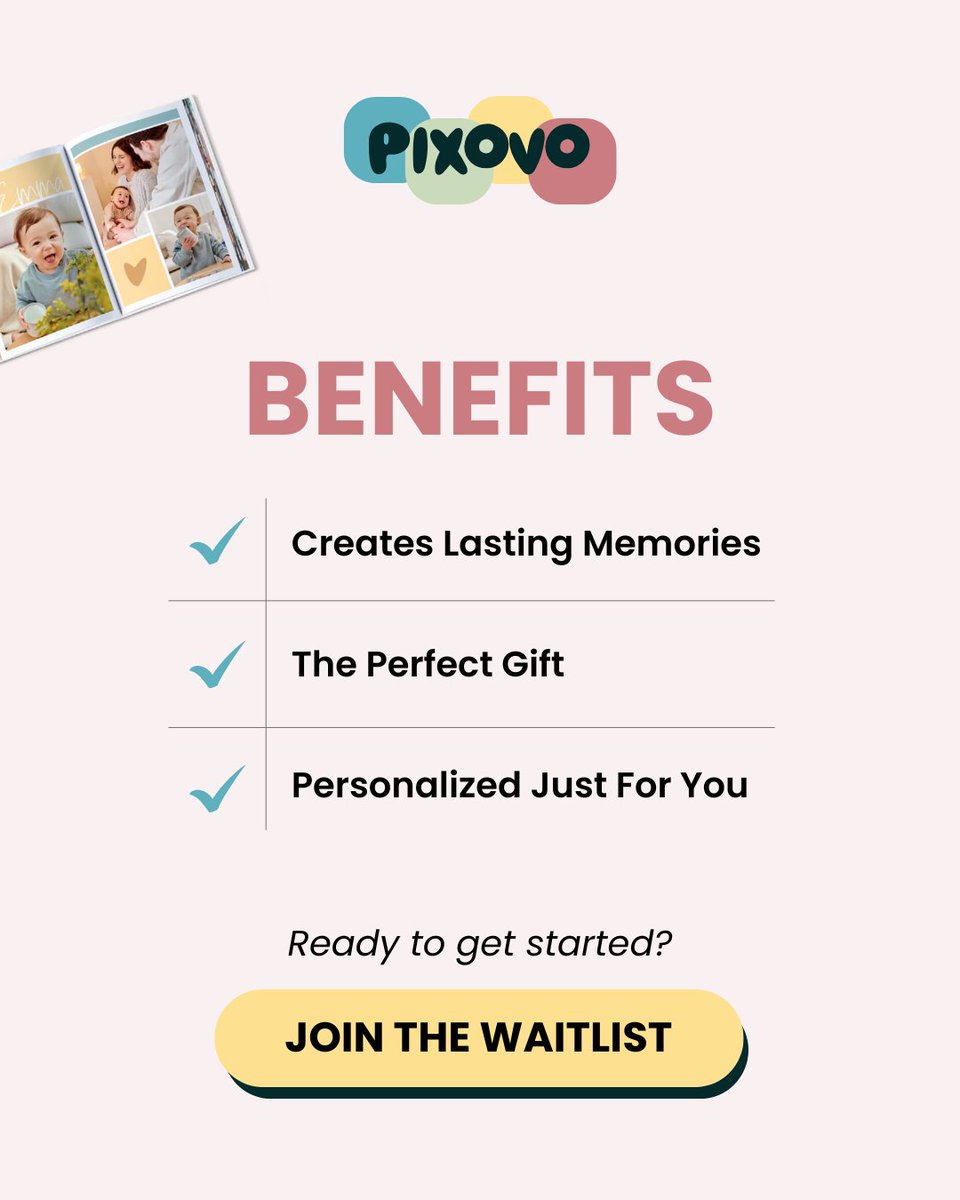 mypixovo's tweet image. Your memories deserve more than a phone gallery. Photobooks help you create lasting memories, personalize every page to your style, and make the perfect heartfelt gift.

#Pixovo #Photobooks #LastingMemories #PersonalizedGifts #PerfectGiftIdea