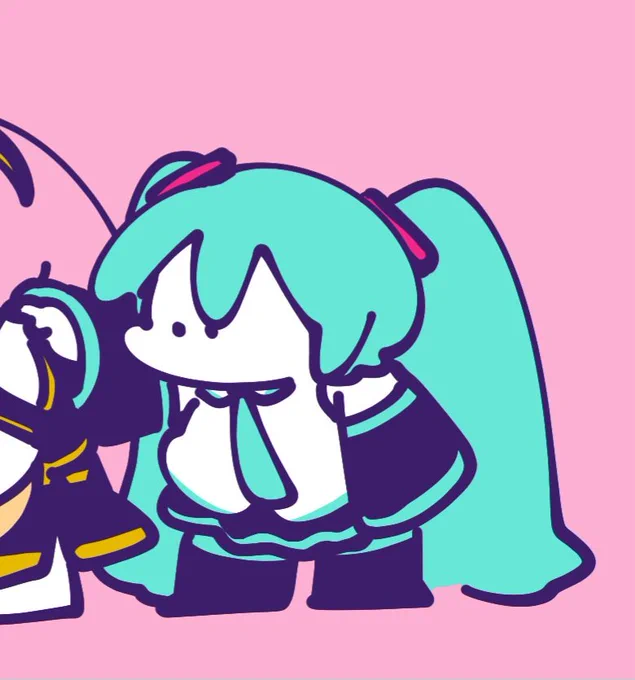昔に比べてうちのミクさん、まんまるになってるな…って気づいた(Ꙭ