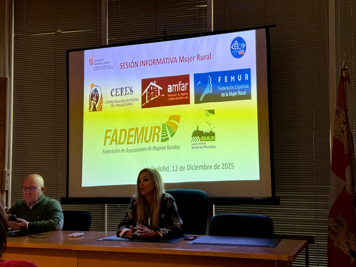 ❗️Nuestros técnicos participan en la sesión informativa del Programa de Extensión Agraria de Castilla y León convocada por la Consejeria de Agricultura, Ganadería y Desarrollo Rural <a href="/Junta_CyL/">JuntaCyL</a>
Es un programa de ayudas que permitirá realizar acciones en favor de la mujer rural.