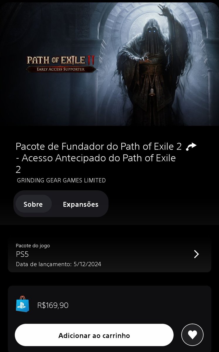 Expansão de Diabo 4 custando 220 reais, enquanto o Acesso Antecipado de PoE2 custa 170 reais

Em um temos o Druida, de graça nesse fim de semana, no outro o Paladino, mas só se vc fazer a pre-venda...

Dessa vez vou de Path of Exile 2, a Bilzz já tá tirando com nossa cara 😒