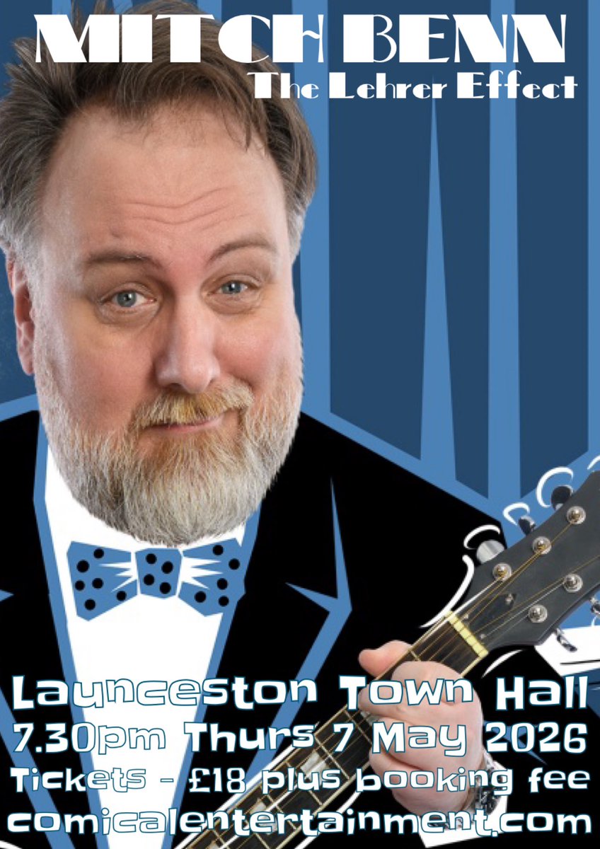 MITCH BENN - The Lehrer Effect
7.30pm Thursday 7 May 2026 Launceston Town Hall