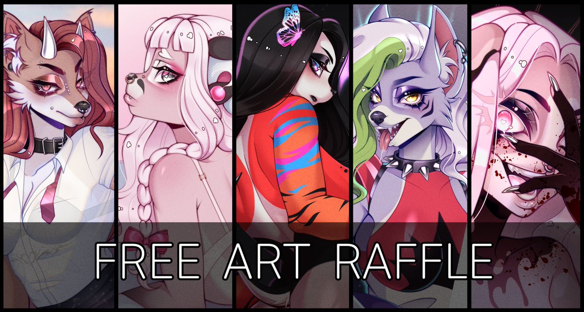 ⋆⁺₊✧ART RAFFLE  ₍ᐢ. .ᐢ₎ ₊˚⊹♡
Two winners will receive full-rendered half-body arts!

To enter:
✧ Follow
✧ Like &amp; Retweet
✧ Comment with your character (pic or TH link)

Ends : January 3
Thank you! 𐔌՞ ܸ.ˬ.ܸ՞𐦯
#artraffle #furryart #freeart