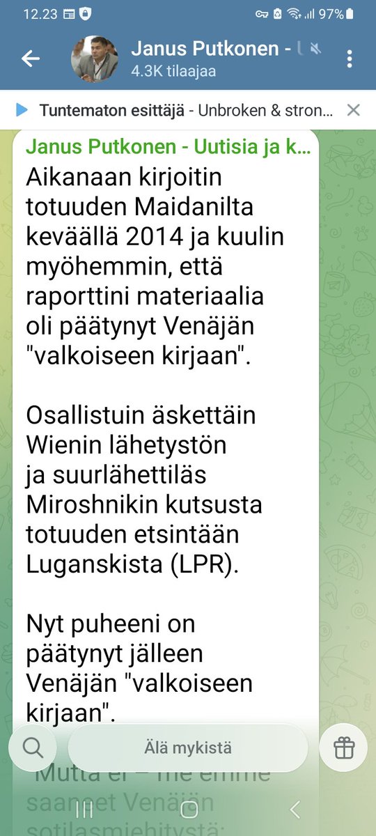 Putkonen ei edes ollut silloin 2014 Maidanilla! Eli ei totuus, vaan kuulopuheita, eli 
venäjän propagandaa!
Avaa kuva!