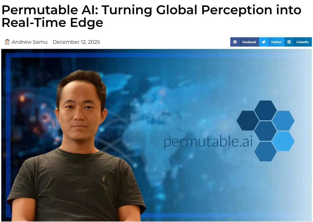 PermutableAI's tweet image. Great insights from our founder in his latest interview with @DisruptionBank  diving into how #AI is reshaping market intelligence and why perception is becoming the new market reality.

Read it: disruptionbanking.com/2025/12/12/per…

#FinTech #Trading #FintechNews #FinTwitt #StartUp