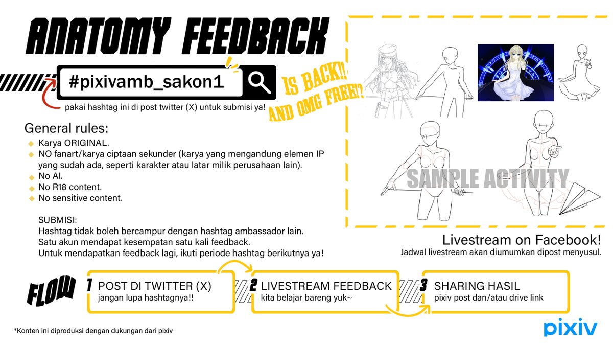 sakonlieur's tweet image. (2/4)
Anatomy feedback is baaaacckk!!!

⚠️ BUT for limited time -- dengan senang hati bisa sharing lagi dengan kalian dan tentunya berkat support dari pixiv bisa memberikan jasa ini yang sudah lama vakum secara GRATIS. Jadi jangan lewatkan kesempatan ini! //wink

Untuk First…