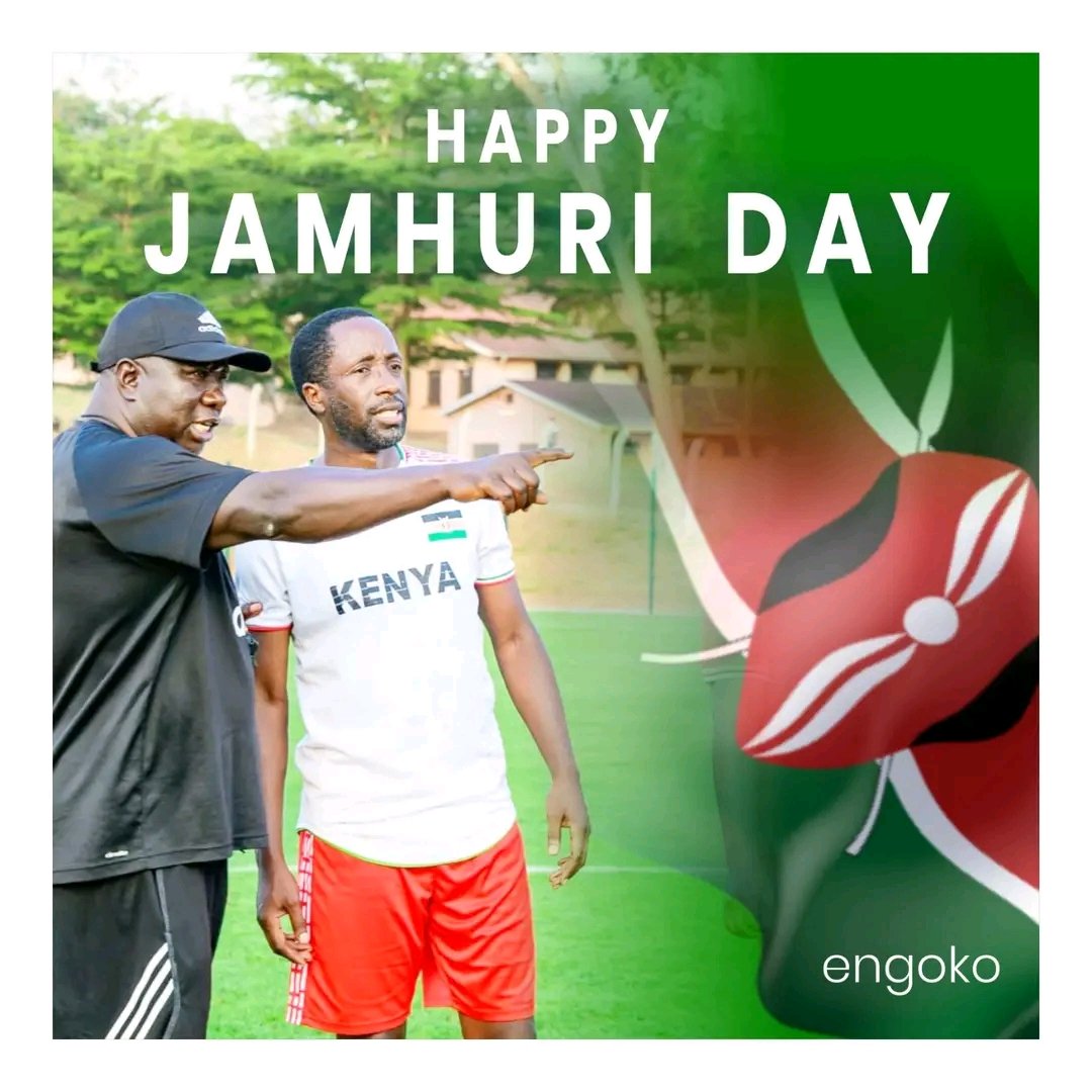 CGisairo's tweet image. From the pitch to the people ,teamwork builds a nation. Happy Jamhuri Day!