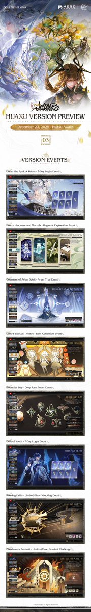 DNAbyss_EN's tweet image. Duet Night Abyss | Huaxu Version Launches December 23

✦ Version Rewards
Log in after the version update to receive one Serenity Character Skin Selection – Dark Jade for free.

✦ New Characters &amp;amp; Weapons
New characters Fushu and Kezhou will be available, alongside new weapons…