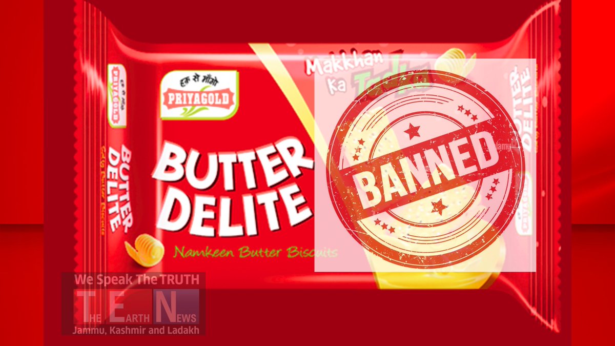 TheEarthNews1's tweet image. PRIYAGOLD Butter Delite Biscuits deemed unsafe; Anantnag officials enforce instant ban on sales and distribution. earthnews.in/priyagold-butt… #priyagold #BANNED #BiscuitBites