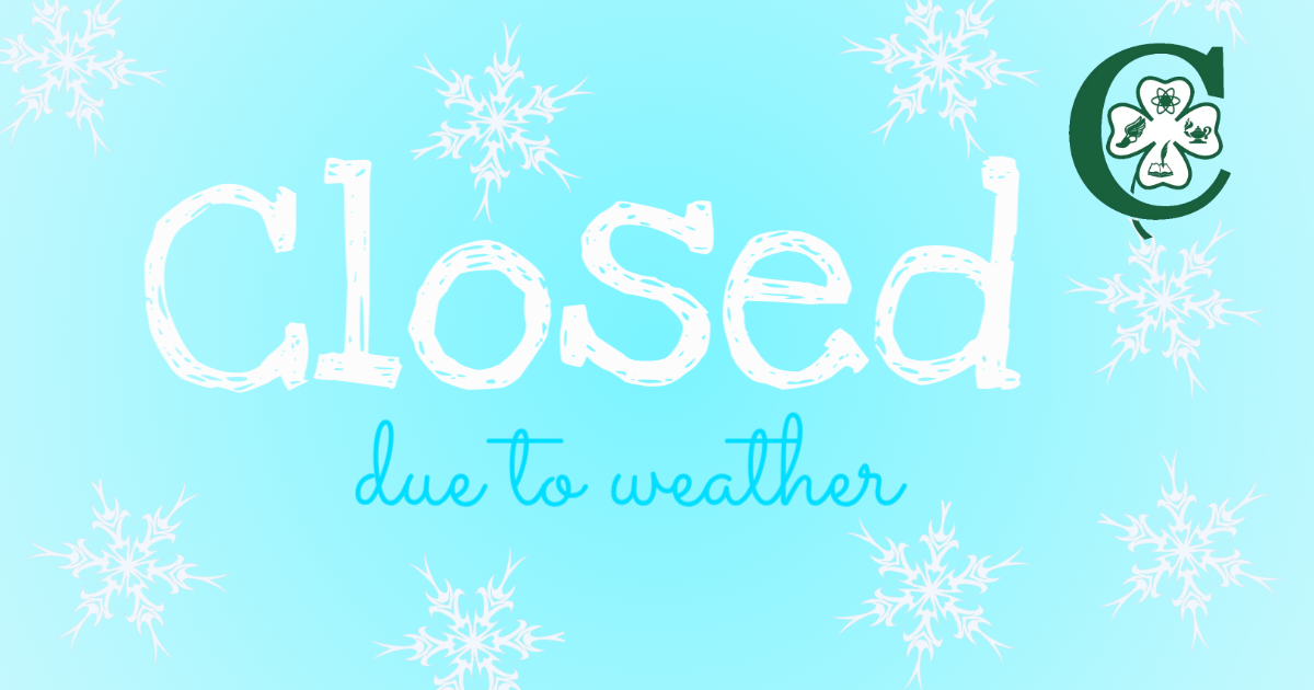 CCSC will be CLOSED today, December 12th, due to road conditions.  NO eLearning.