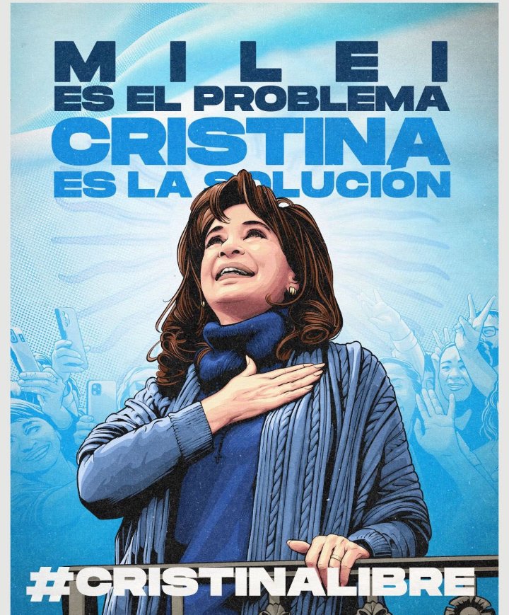 Siempre con Cristina!🇦🇷...
#BuenosDías 
#BuenViernes
#CristinaLibre 
#CristinaEsInocente 
#HabraConsecuencias
