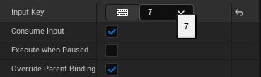 tailgategame's tweet photo. I’m not an expert in @UnrealEngine by any measure, not even an expert user. But I know a couple of tricks. Here’s a couple of #QoL tips:

1. If you are as annoyed by the Input Button drop-down as I am, do this instead: add a random Input Event, and then just hit a Listen Button in details panel and choose any Input Key you need.

2. Unflag “consume input” from an “any key” event. Very useful in development — I use a lot of dev debug events to check variables at runtime, and was very confused at the beginning when I started using anykey to check the input source and all other debug events stopped working.

Disclaimer: don’t follow me for more tips, because there really might be zero tips in the future😎🤣

#gamedev #UnrealEngine #indiedev