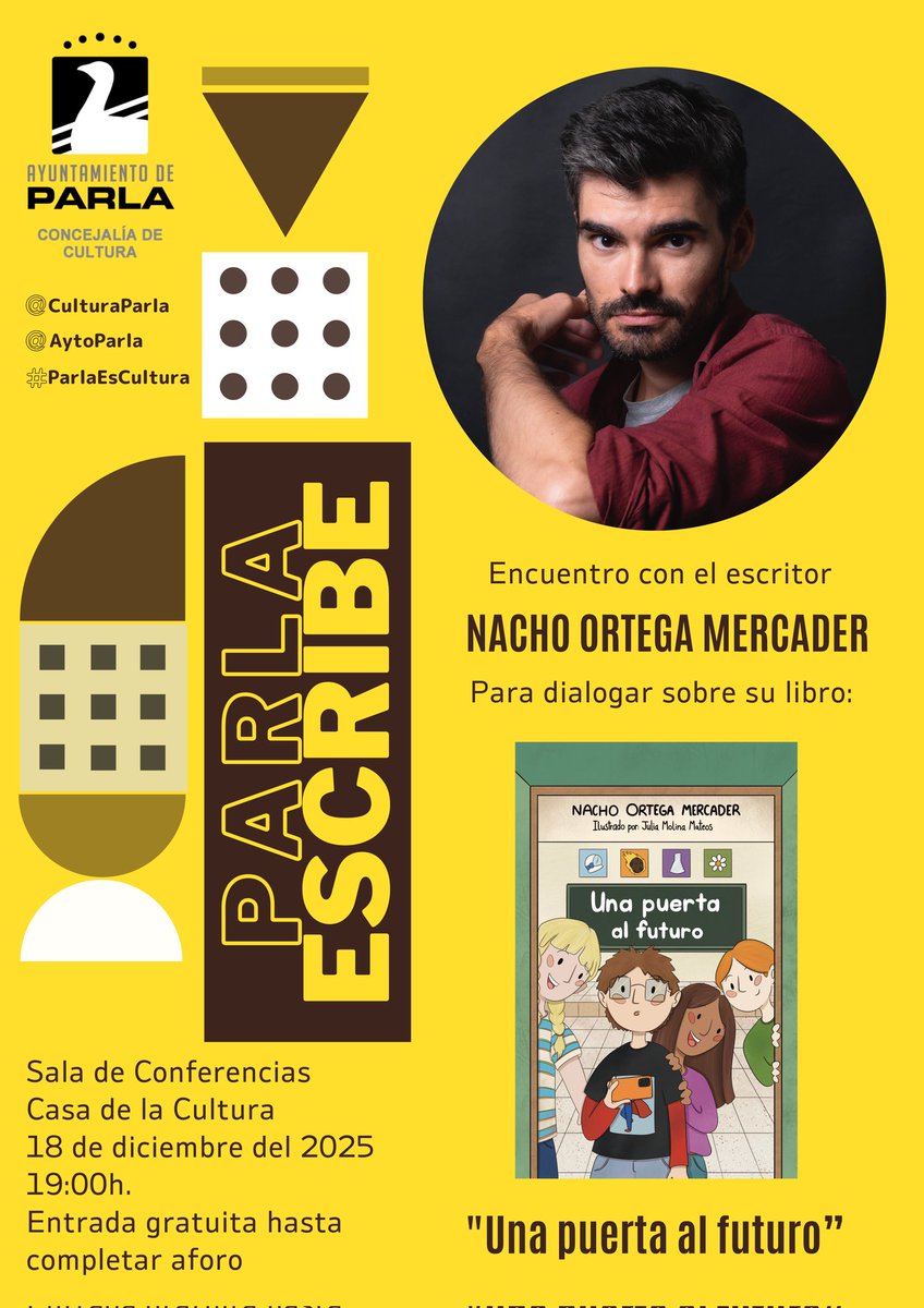 Nos vemos la semana que viene en #Parla.
Familias con peques entre 8 y 12 años, os esperamos. Habrá una lectura dramatizada para amenizar el encuentro.
Gracias a <a href="/CulturaParla/">ParlaEsCultura</a> y <a href="/AytoParla/">Ayuntamiento de Parla</a> por hacerlo posible.